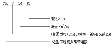 CDL輕型不銹鋼多級管道泵