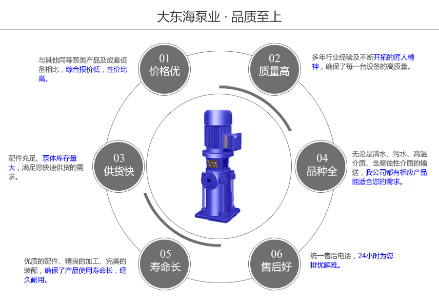 大東海泵業(yè)DL型立式多級泵質量保證圖