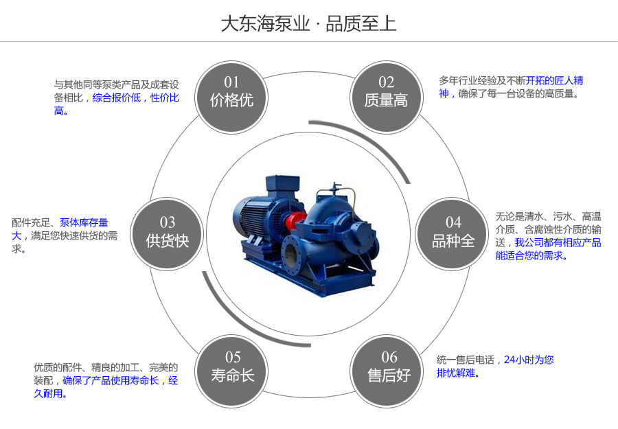 大東海泵業(yè)S型大流量中開(kāi)泵質(zhì)量保證圖